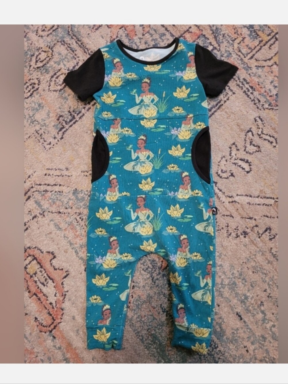 Rags to Raches Disney Princess Tiana Romper Jumper Bodysuit Outfit 18-24 Months